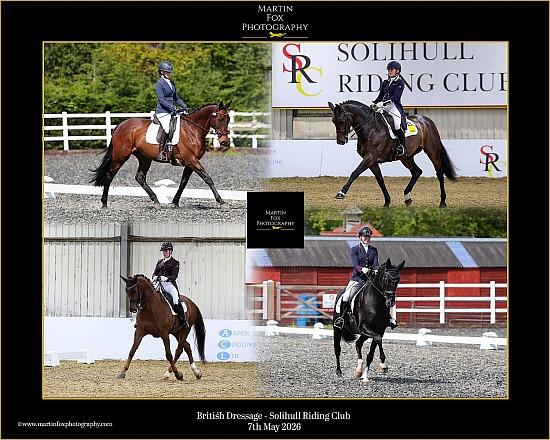 British Dressage (P-GP/PYO FEI)+FS - Solihull Riding Club - 7th May 2026