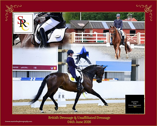 British Dressage (P-GP/PYO FEI)+FS & Unaffiliated Trailblazer 1st Rounds, MCi & SSADL Blue Chip | Solihull RC | 4th June 2026 