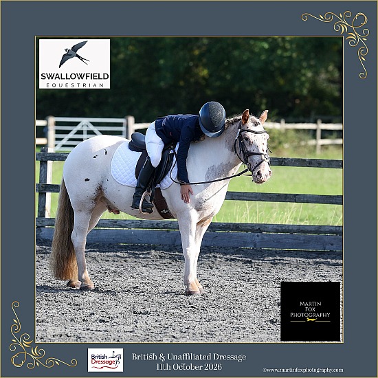 British Dressage & Unaffiliated  Short Arena Series - 11th October 2026 -Swallowfield Dressage 